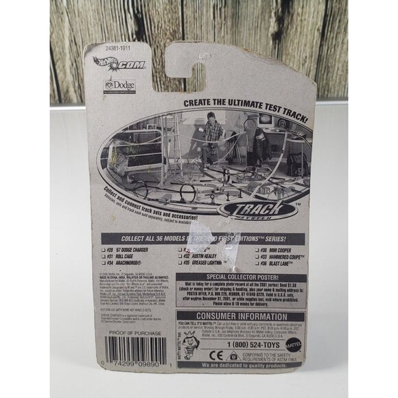 Hot Wheels First Editions Silver '67 Dodge Charger 28/36 Loose w/Card 2000 READ - Picture 5 of 5